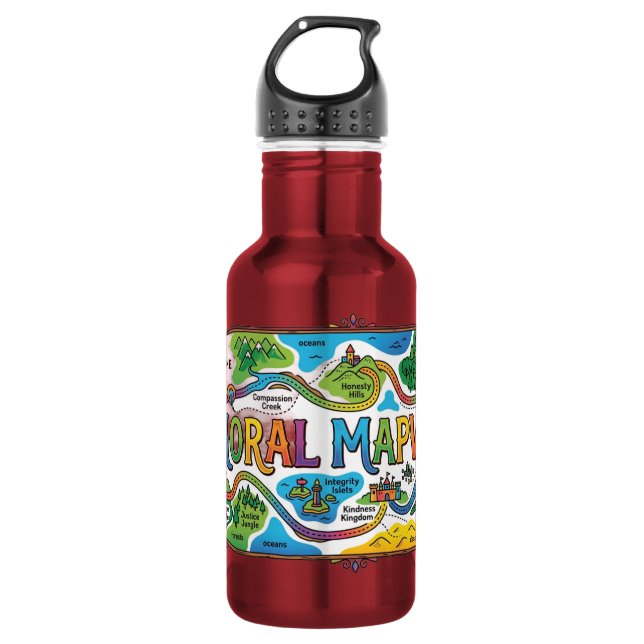 Moral Mapways T-Shirt 532 Ml Water Bottle (Front)