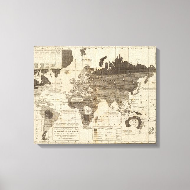 Moral, political World Canvas Print (Front)