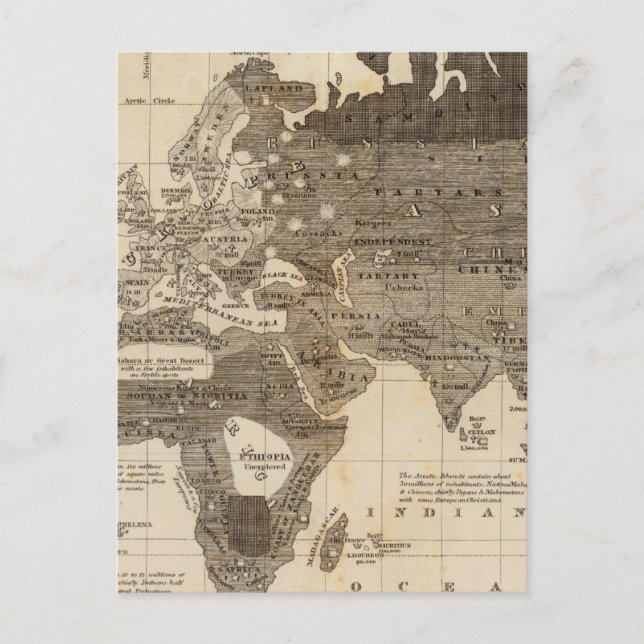 Moral, political World Postcard (Front)