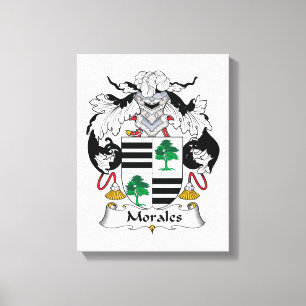 Morales Family Crest Canvas Print