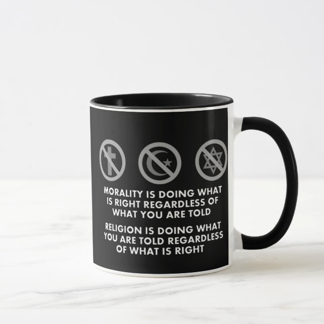 Morality and Religion Mug (Right)
