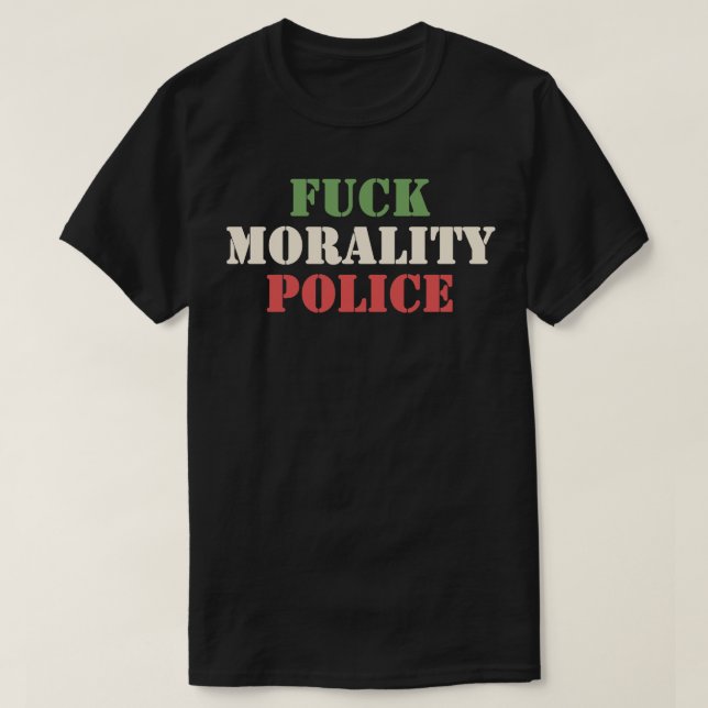 Morality Police 3 T-Shirt (Design Front)