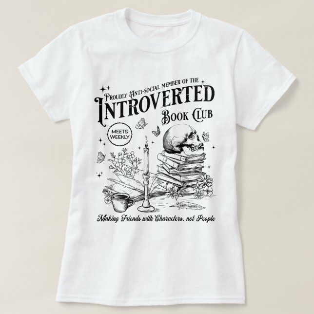 Morally Grey Book Club Dark Romance Book Lover T-Shirt (Design Front)