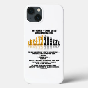 Morals Of Chess Benjamin Franklin Reflective Chess iPhone 13 Case