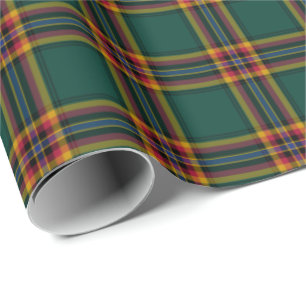 Moran Clan Tartan Irish Plaid Pattern Wrapping Paper