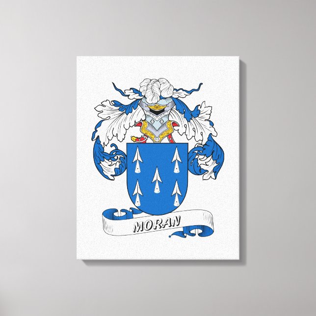 Moran Family Crest Canvas Print (Front)