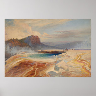 Moran - Great Blue Spring Lower Geyser Basin Yell… Poster