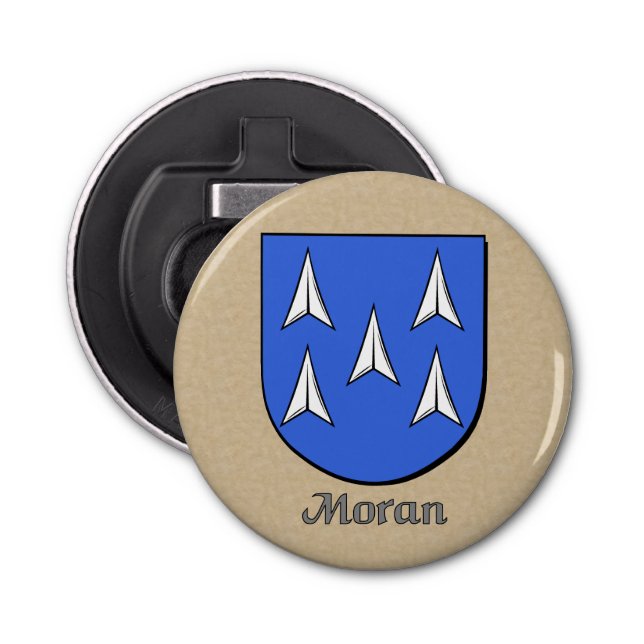 Moran Historical Arms Shield Bottle Opener (Front)