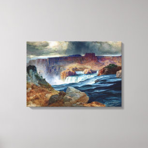 Moran Shoshone Falls Idaho Painting Canvas Print