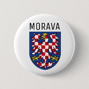 Moravia coat of arms - CZECHIA 2 Inch Round Button