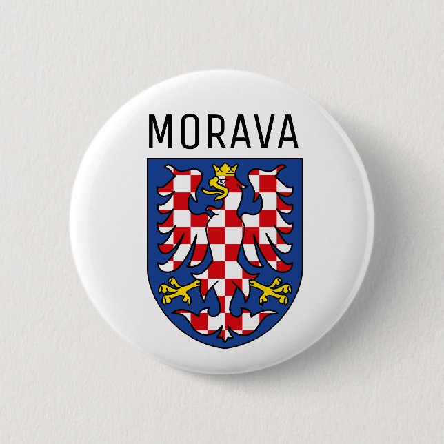 Moravia coat of arms - CZECHIA 2 Inch Round Button (Front)