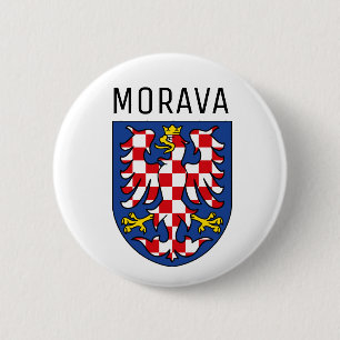 Moravia coat of arms - CZECHIA 2 Inch Round Button