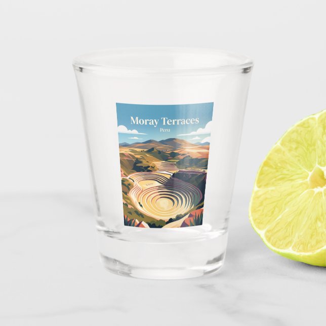 Moray Archaeological Site Peru Shot Glass (Front)
