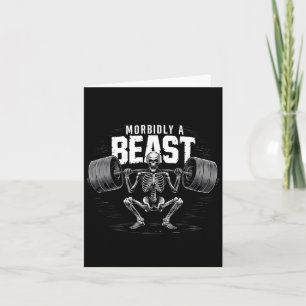 Morbidly A Beast Funny Sarcastic Meme  Card