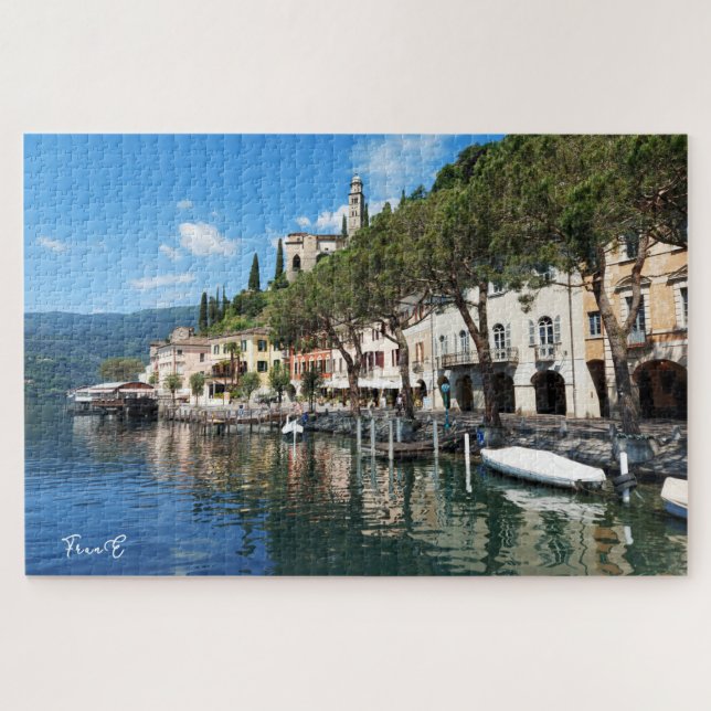 Morcote Lago di Lugano jigsaw puzzle (Horizontal)