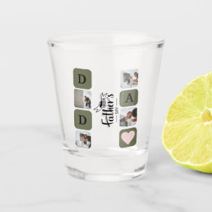 Mordern Photo Collage Father's Day Shot glass