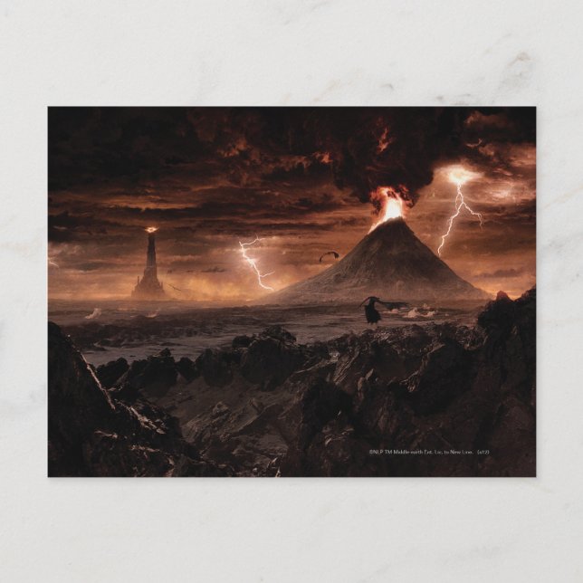 Mordor Lightning Storm Postcard (Front)