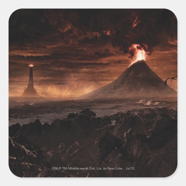 MORDOR™ SQUARE STICKER (Front)