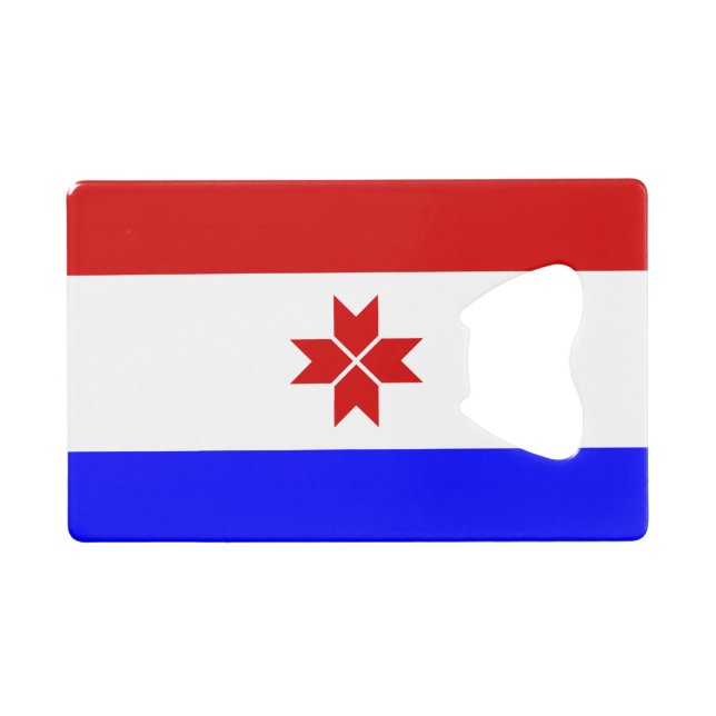 Mordovia Flag Credit Card Bottle Opener (Front (Horizontal))