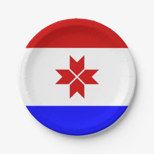 Mordovia Flag Paper Plate