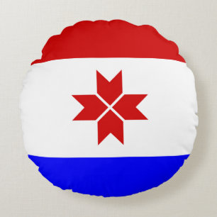 Mordovia Flag Round Pillow