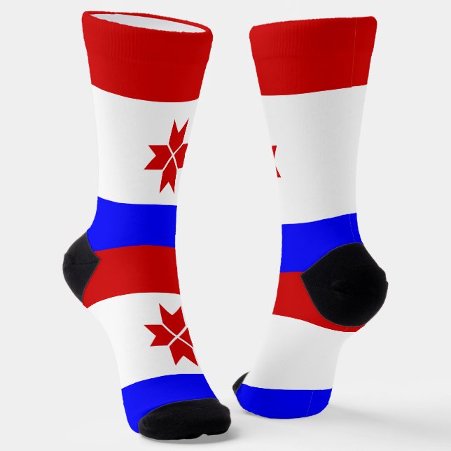 Mordovia Flag Socks (Angled)