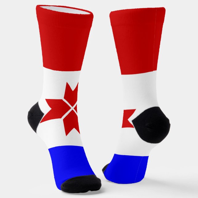Mordovia Flag Socks (Angled)