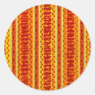 More 1960's Wallpaper 6 Classic Round Sticker
