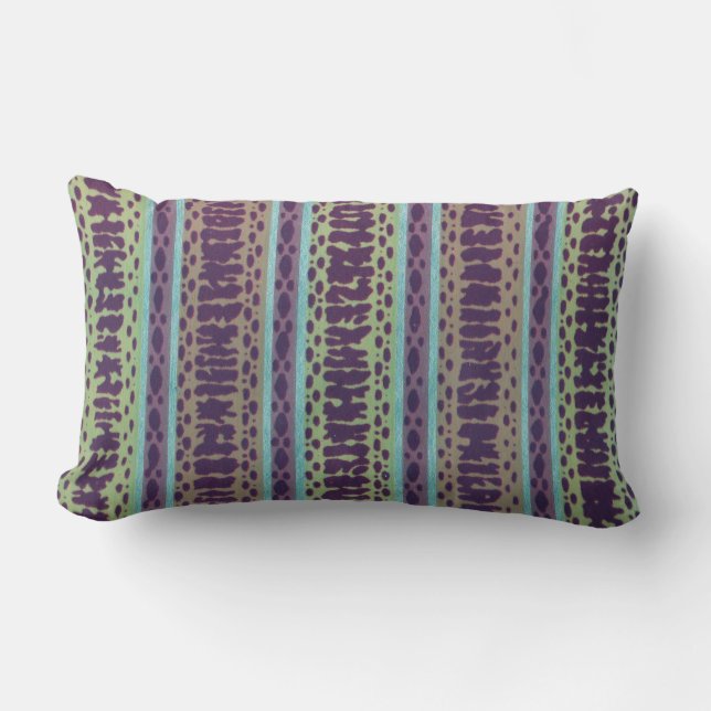 More 1960's Wallpaper Lumbar Pillow (Front)