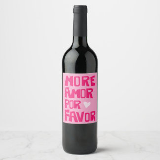 More Amor Por Favor Pink Cool Design Sticker