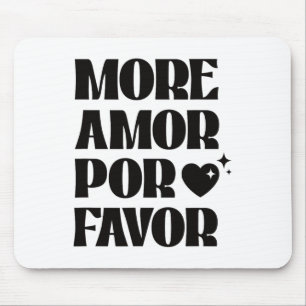 More Amor Por Favor Retro Love Valentine Aesthetic Mouse Pad