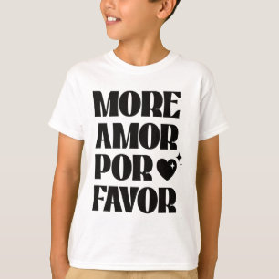 More Amor Por Favor Retro Love Valentine Aesthetic T-Shirt