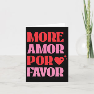 More Amor Por Favour Retro Love Valentine Aestheti Card