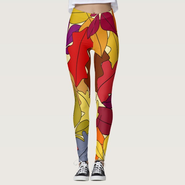 More Autumn Leaves Leggings (Front)