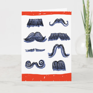More Awesome than a Wall of Moustaches! Birthday Card