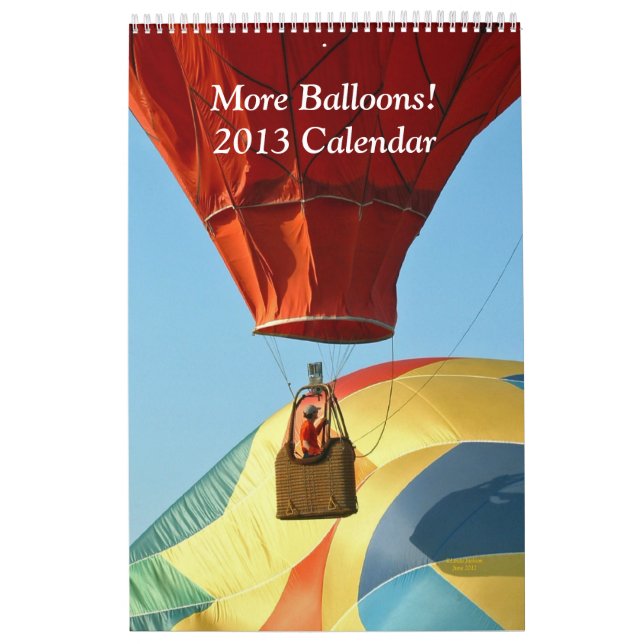 More Balloons 2013 Calendar (Cover)