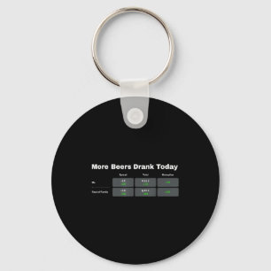 More Beers Drank Today  Keychain