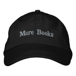 More Books Embroidered Hat