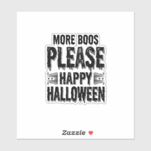More Boos Please Vintage Halloween Typography Desi