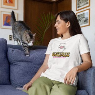 More Cat Hugs - Funny New Year's Resolution T-Shirt