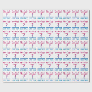 More Chalk Less Talk Cute Gymnastics Wrapping Paper