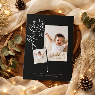 More Cheer This Year Layered Photo Christmas Holiday Card