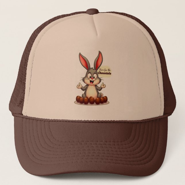 More Chocolate – Funny Easter Bunny - boné Trucker Hat (Front)