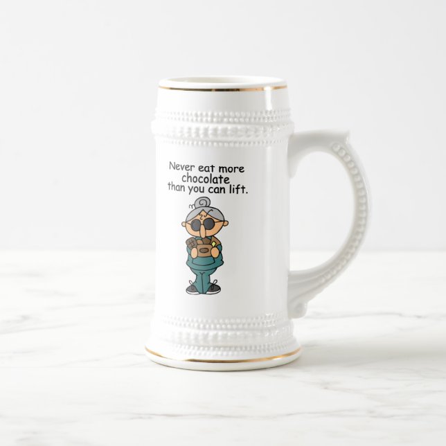 More Chocolate Humour Beer Stein (Right)