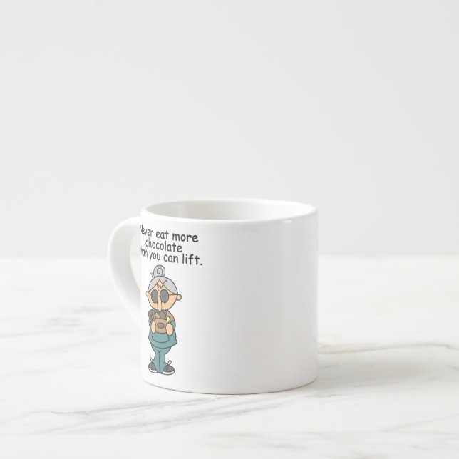 More Chocolate Humour Espresso Cup (Front Left)