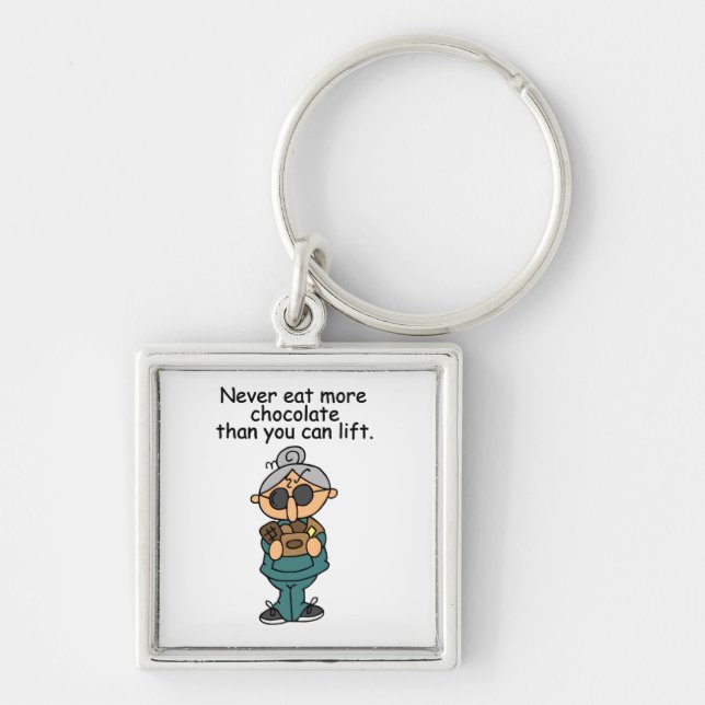 More Chocolate Humour Keychain (Front)