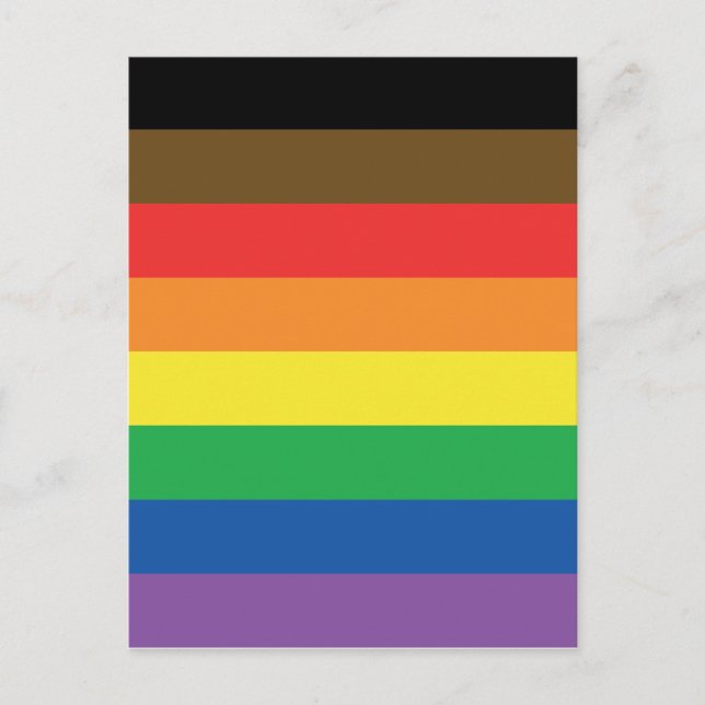More Colour More Pride Rainbow Customizable LGBT Postcard (Front)