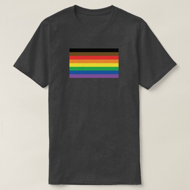More Colour More Pride Rainbow Customizable LGBT T-Shirt (Design Front)