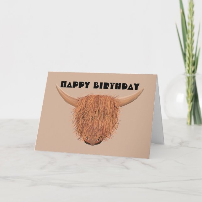More Cowbell Birthday Card (Front)