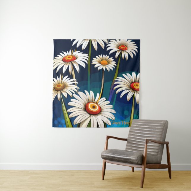 More Daisies: Floral Fun and Joy Tapestry (In Situ)